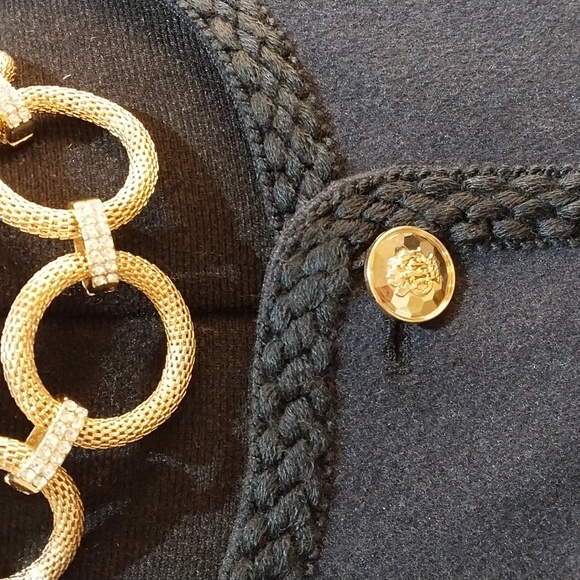 NWT XL BAGATELLE Chic Navy Women's Blazer with Gold Accents - Picture 11 of 17